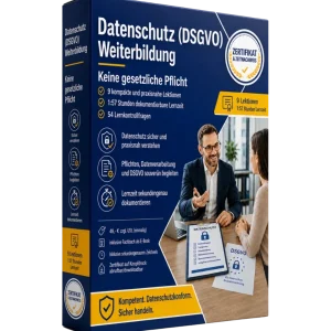 Weiterbildung zum Datenschutz (DSGVO)